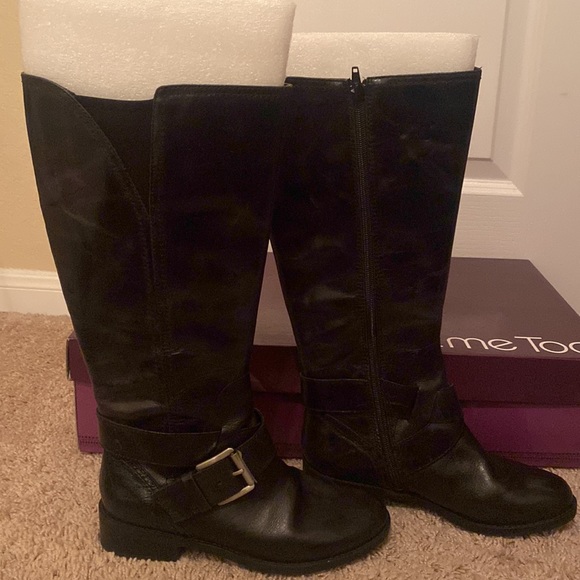 Me Too Women’s Darcey Leather Riding Boots **NIB** Sz 6M - Picture 2 of 6